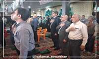 مراسم ارتحال امام راحل  با حضور مدیر شبکه بهداشت ودرمان شهرستان تویسرکان 