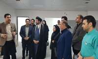 امام جمعه ، فرماندار و اصحاب رسانه از بخش های مختلف بیمارستان سردار سلیمانی بازدیدکردند