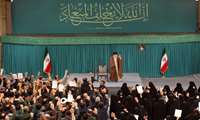 رهبر انقلاب صبح امروز در دیدار خانواده‌های شهدای امنیت