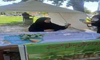 برپایی غرفه جوانی جمعیت در شهرستان تویسرکان