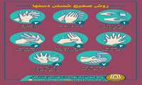 روش صحیح شستن دستها