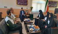 دیدار اعضای بسیج جامعه پزشکی با سرپرست جوان و خوش فکر فرمانداری شهرستان تویسرکان